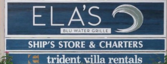 Ela's Blu Water Grille is one of G'ın Beğendiği Mekanlar.