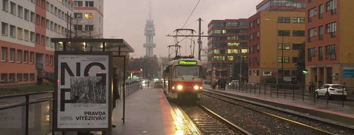Olšanská (tram) is one of LL MHD stations part 1.