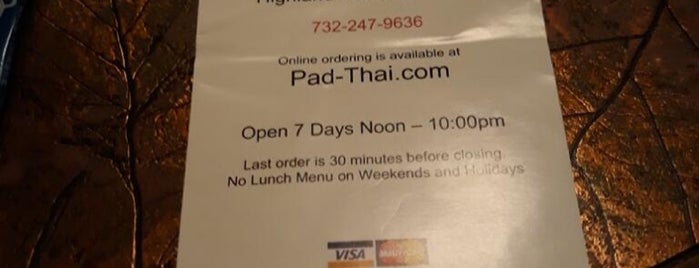 Pad Thai is one of NJ tried and true local places.