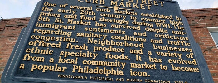 South 9th Street Curb Market Historical Marker is one of Lugares guardados de Kimmie.