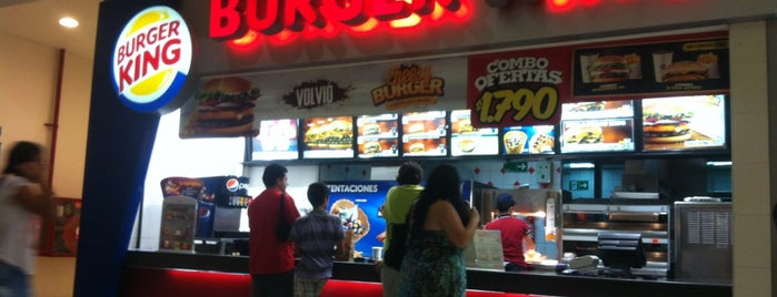 Burger King is one of Mall Plaza Tobalaba's venues.