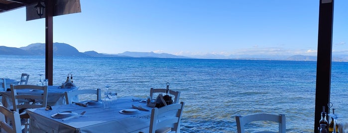 Boukari beach fish tavern is one of Corfu.