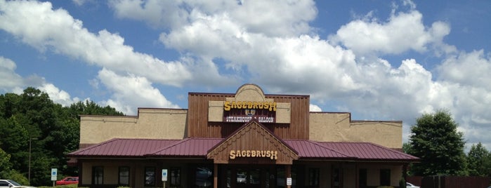 Sagebrush Steakhouse is one of Top 10 dinner spots in Catawba Springs, NC.