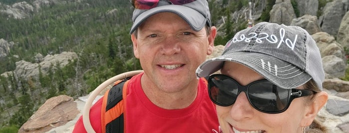 Harney Peak Tower is one of Mt Rushmore.