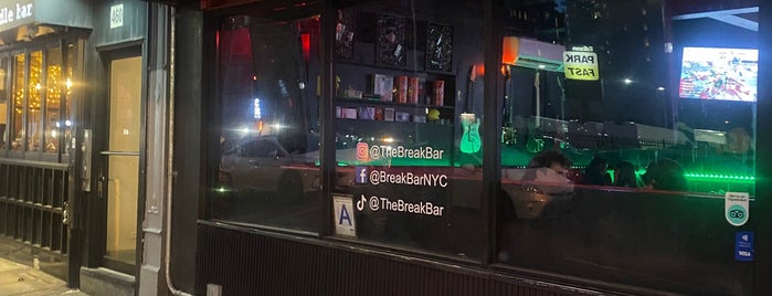 Break Bar is one of NYC 2020.