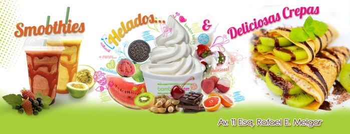 Bamboo berry frozen yogurt is one of Must-Visit in Cozumel.
