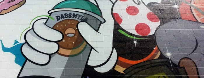 Dabs and Myla street mural is one of Graffiti mural spot.