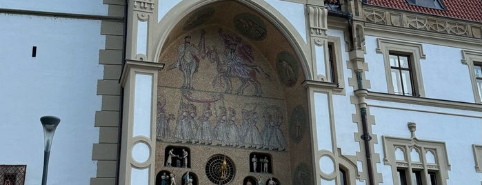 Astronomical clock is one of Olomouc.