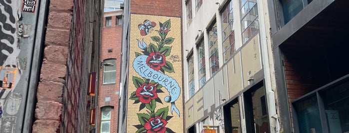 Duckboard Place is one of Melbourne Street Art.