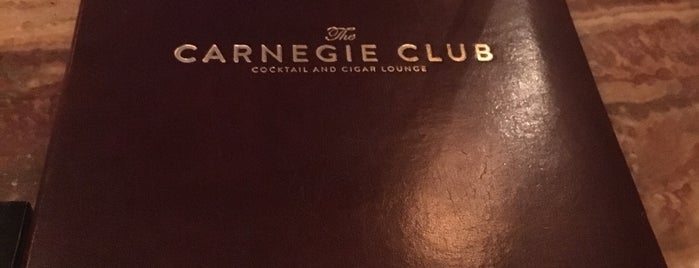 The Carnegie Club is one of Sparkie's Bar List.