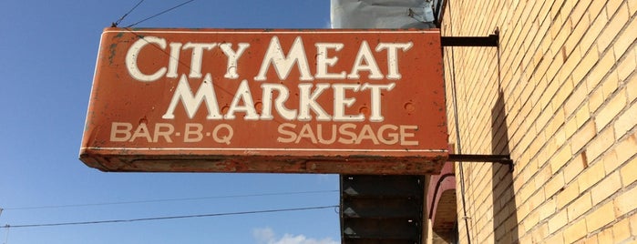 City Meat Market is one of Texas BBQ.