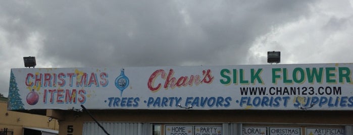 Chan's Silk Flowers, Inc. is one of Isabella'nın Beğendiği Mekanlar.