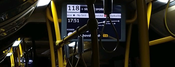 Bus 118 | Sídliště Spořilov – Smíchovské nádraží is one of Lieux qui ont plu à Jan.