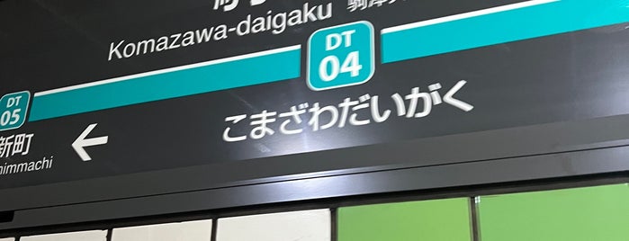 駒沢大学駅 (DT04) is one of 東急田園都市線.