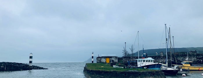 Carnlough Harbour is one of Winter fell.