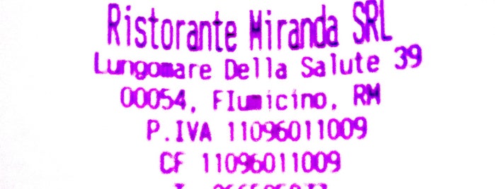 Ristorante Miranda is one of Trattorie - Risto Roma.