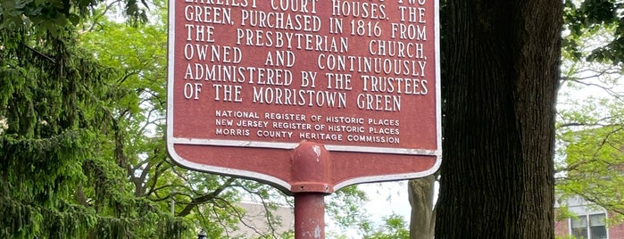 The Morristown Green is one of Nj.