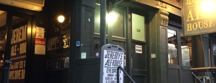 Jeremy's Ale House is one of 50 Best Dive Bars in NYC.