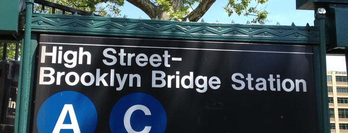 MTA Subway - High St/Brooklyn Bridge (A/C) is one of Never Leave Home Without....