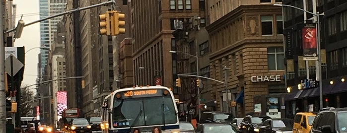 MTA Bus - W 23 St & 7 Av (M7/M20/M23) is one of Christmas 2013, NYC, USA.