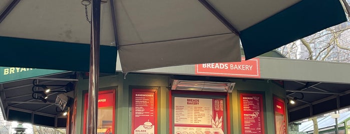 Breads Bakery - Bryant Park Kiosk is one of The New Yorkers: The Sweet Life.