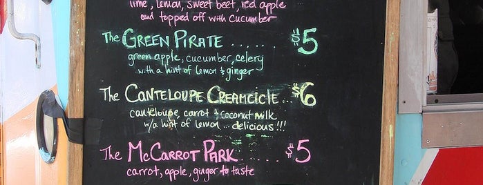 Green Pirate Juice Truck is one of New York á la Cart Street Food List.