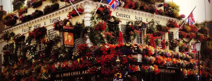 The Churchill Arms is one of London!.