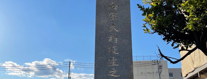 元帥永野海軍大将誕生之地 is one of 高知市の史跡.