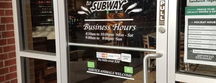 Subway is one of Signage.