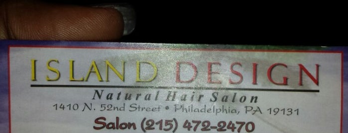 Island Designs Natural Hair Salon is one of Philly Saved Places.