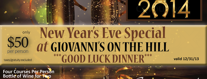 Giovanni's on the Hill is one of StL to do.