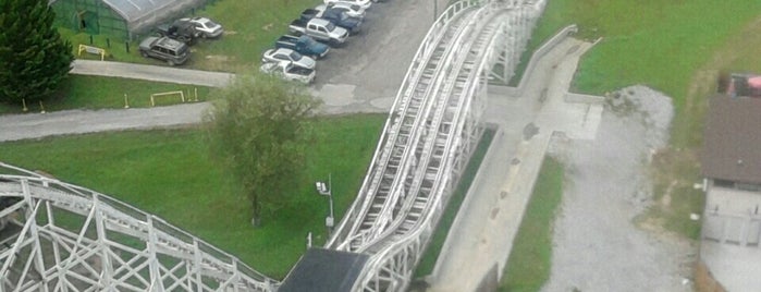 The Cannon Ball Roller Coaster is one of Chattanooga TN.
