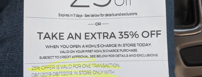 Kohl's is one of Shopping.