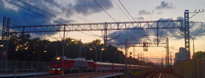 Платформа «Останкино» is one of Главный ход ОЖД (Санкт-Петербург — Москва).