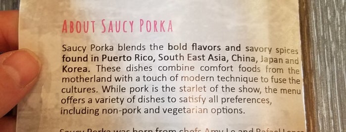 Saucy Porka is one of Chicago Noms + Drinks!.