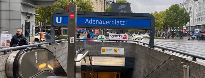 U Adenauerplatz is one of Berliner Bahnhöfe.