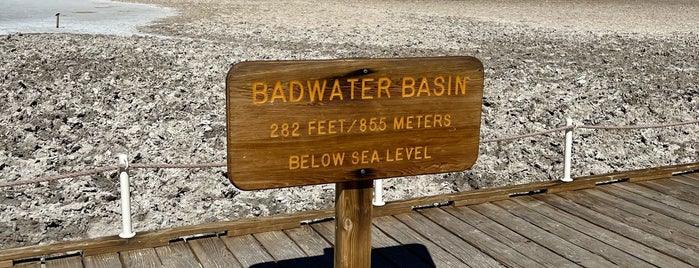 Badwater Basin is one of Death Valley.