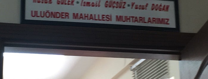 Uluönder Mahallesi Muhtarlığı is one of Posti che sono piaciuti a Olcay.