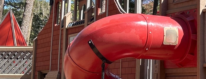 Ben's Red Swings Community Playground is one of Cece's Places-2.