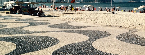 Copacabana Beach is one of Rio de Janeiro, Brazil.