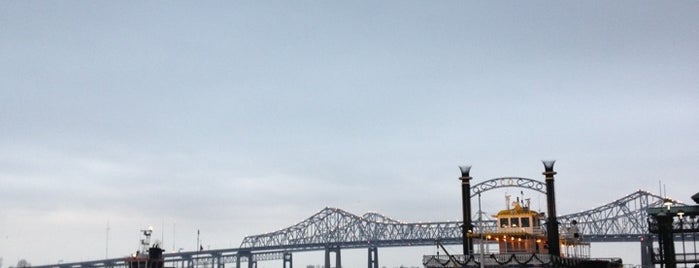 The Mississippi River is one of New Orleans best places = Peter's Fav's.
