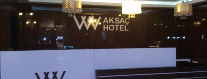 Grand Aksaç Hotel is one of Tempat yang Disukai Gamze.