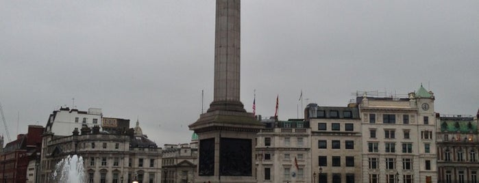 Trafalgar Square is one of London.