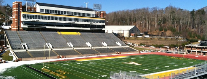 Kidd Brewer Stadium is one of Division I Football Stadiums in North Carolina.