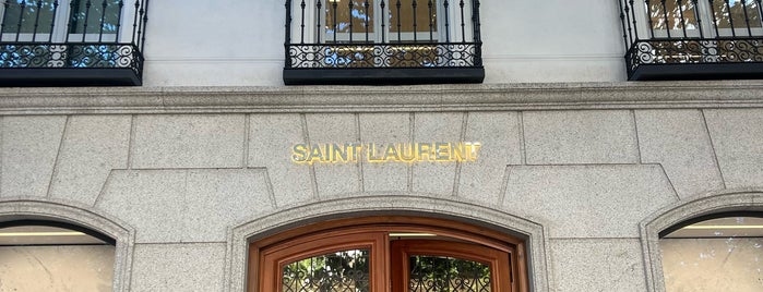Yves Saint Laurent is one of Madrid top places.