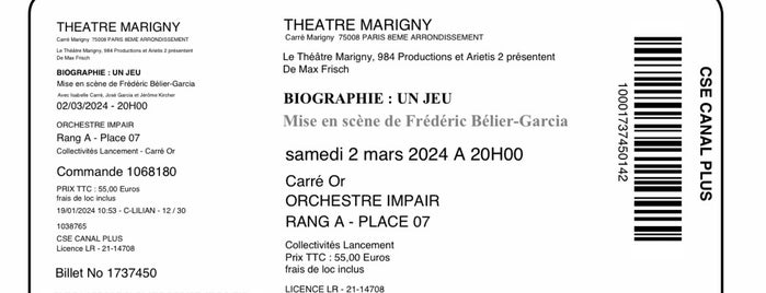 Théâtre Marigny is one of Paříž.