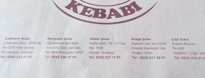Adanadayım is one of Denenecek Restoranlar.