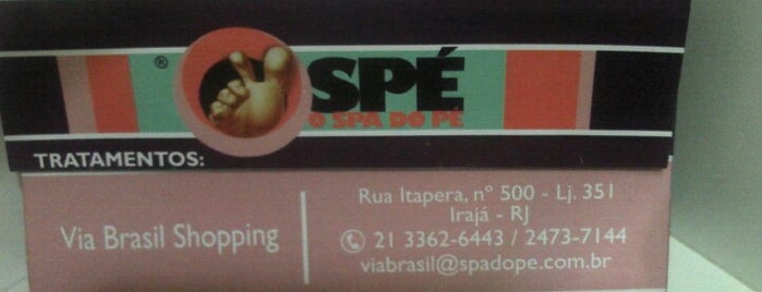 Spé, O Spa do Pé is one of Via Brasil Shopping.