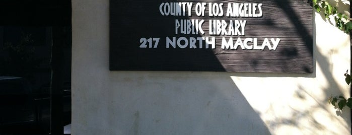 County of Los Angeles Public Library - San Fernando is one of County of Los Angeles Public Library.