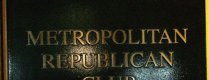 Metropolitan Republican Club is one of สถานที่ที่ Pete ถูกใจ.
